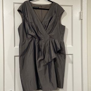 Greenish Taffeta Party Dress